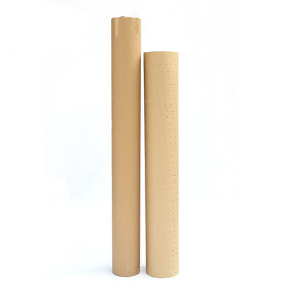 100gsm Cutting Bed Punching Perforated Kraft Paper With Round Hole Recycled Pulp Style